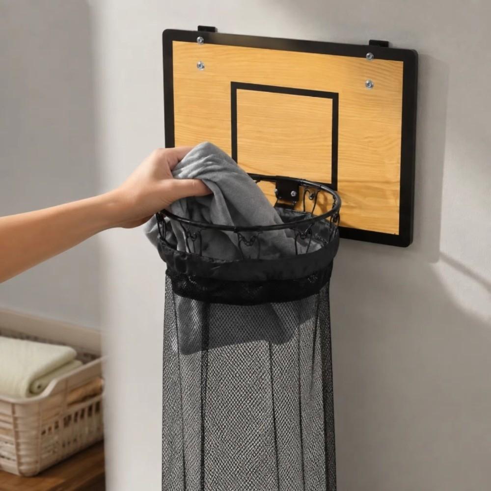 Over Door Over Door Clothes Bag Basketball Style Clothing Hamper Bag Laundry Basket College Living