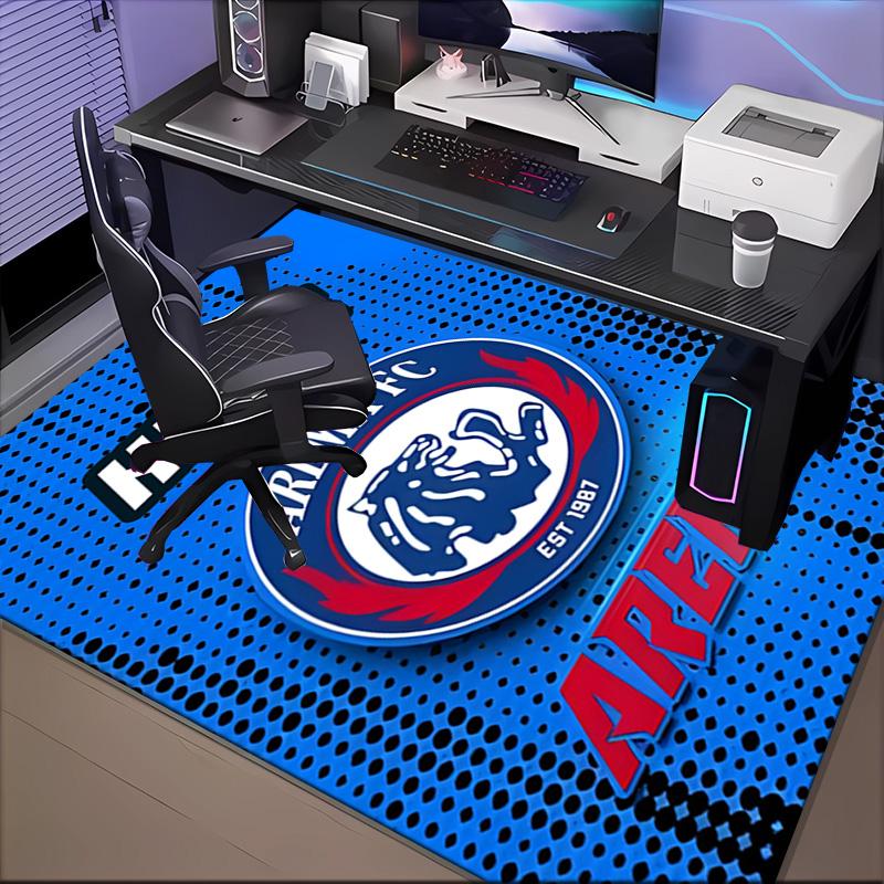 Custom Name AREMA Crest Design Rug Game Carpet, Floor Mat for Bedroom Living Room Entryway Rug, Home Decor Idea Gift for Christmas birthday