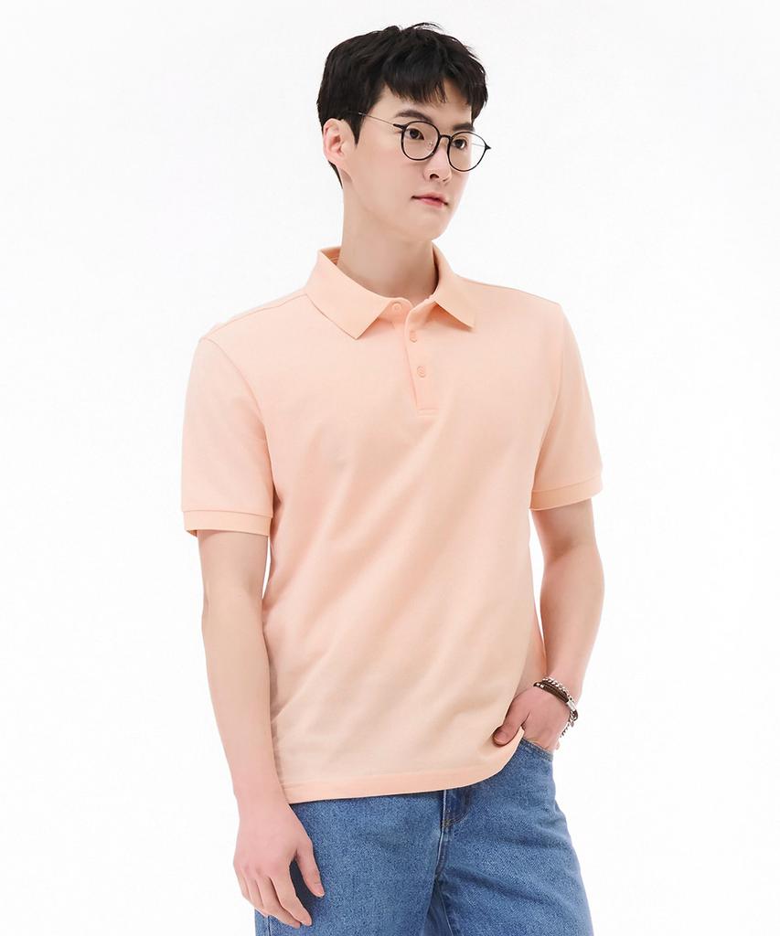 CHASECULT Unisex Cool Pique Collared T-Shirt - Orange