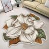 Flower Shape Rug Round Carpet Soft Imitation Cashmere Mat For Living Room Bedroom Peony Rug Flower Rug Floor Mat In The Room