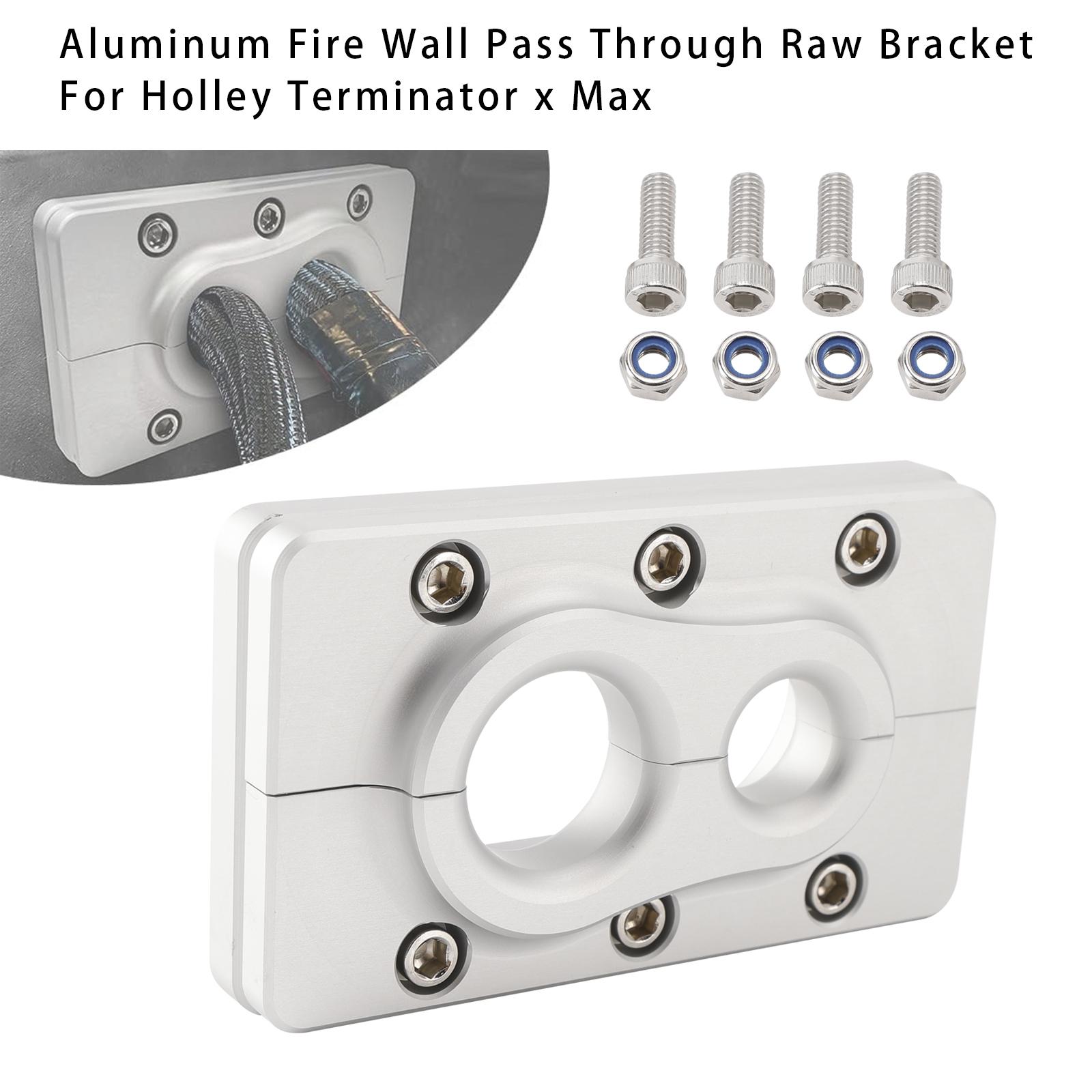 

Aluminum Fire Wall Pass Through Raw Bracket For Holley Terminator x Max