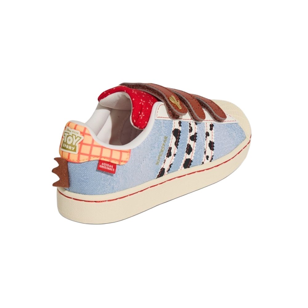adidas Disney X  Superstar 2 Comfortable Versatile Low-Top Kids Sneakers Kids Sneakers Blue KK4471