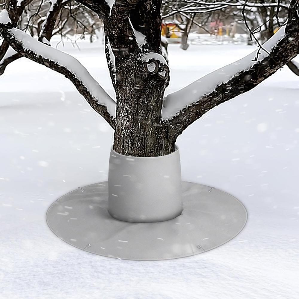 Winter Plant Root Insulation Bag for Tropical Trees 30 X 30 X 100cm Drawstring Protective Cover Anti Freeze Bubble Wrap