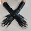 Practical Halloween Paws Gloves Stretchy Fabric Scary Costume Party Gloves for Roleplay Event Theatrical Performances
