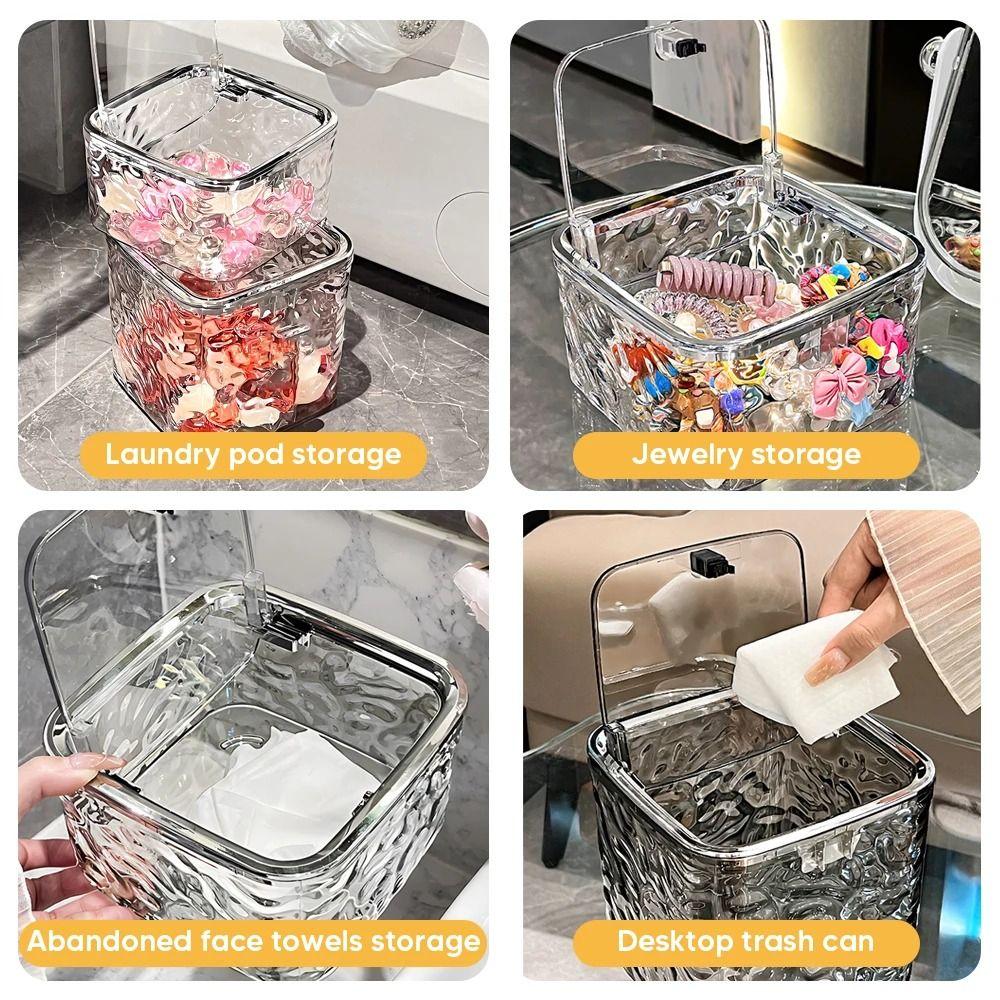 Acrylic Laundry Pods Container Thicken Laundry Room Clear Storage Box Organizer Storage Box Storage Organizer Hair Accessories