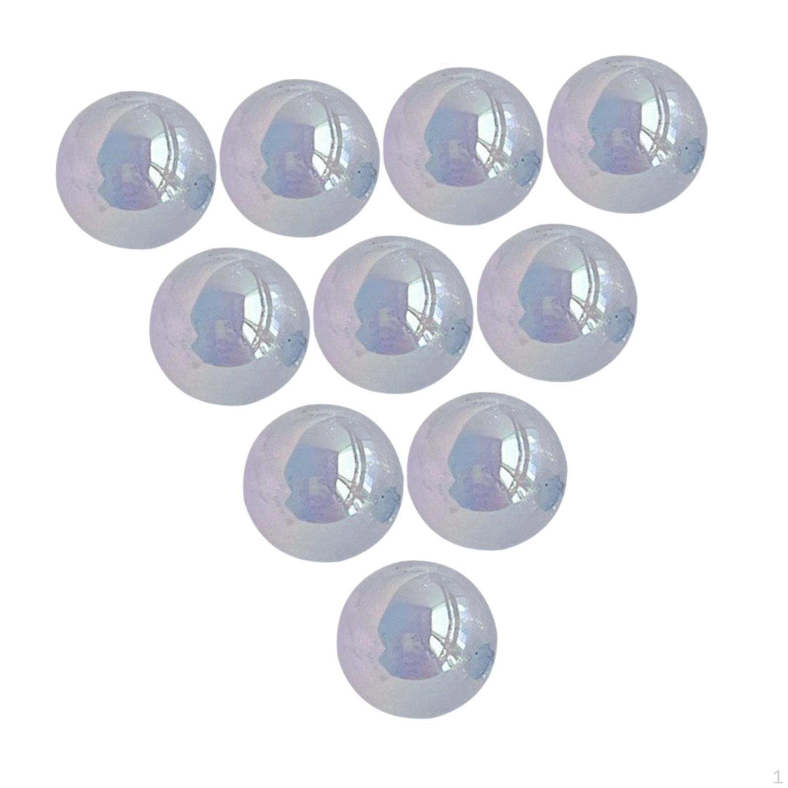 

10 Pieces 16mm Acrylic Beads Jewelry Making Durability DIY Supplies Wide Application Delicate синій