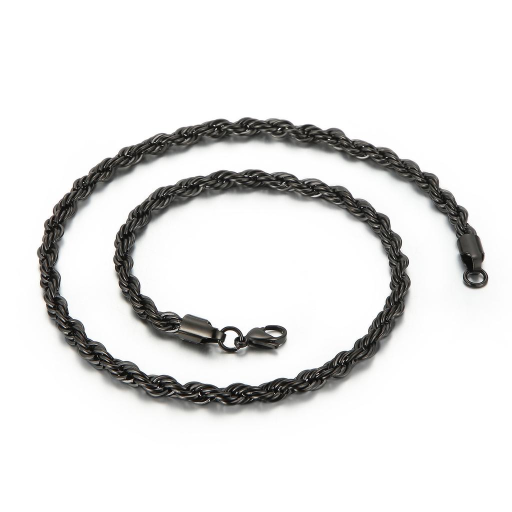 2-10mm Hip-Hop Stainless Steel Rope Chain Fashion Men And Women Jewelry Waterproof Choker Men Women Jewelry Gold Color Chains