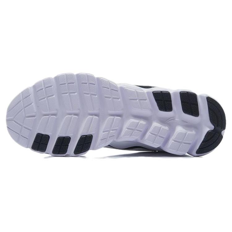 Li Ning Comfortable Mesh, Synthetic Leather Slip Resistant Low top Casual Running Shoes Men's White Black ARHP275-5