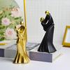 Dancing Couple Statue Resin Abstract Couple Ornament Desktop Hugging Couple Sculpture for Bedroom Living Room Decor Wedding Gift