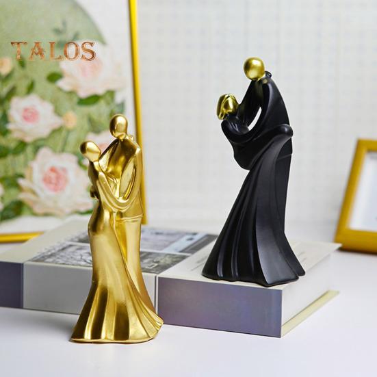 Dancing Couple Statue Resin Abstract Couple Ornament Desktop Hugging Couple Sculpture for Bedroom Living Room Decor Wedding Gift