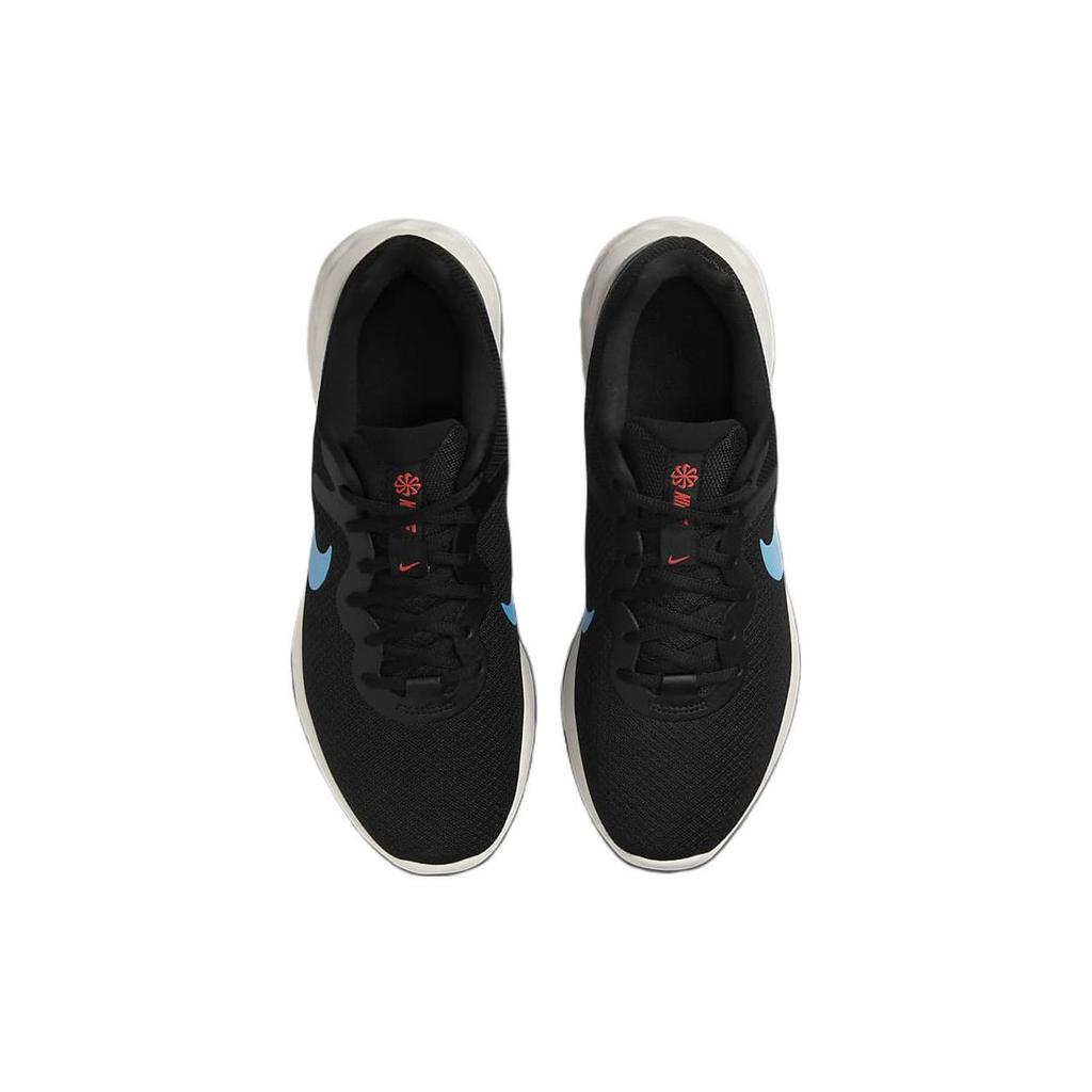 Nike Revolution 6 Next Nature Black Laser Blue Men Sneakers Cobblestone Bright-Crimson DC3728-012