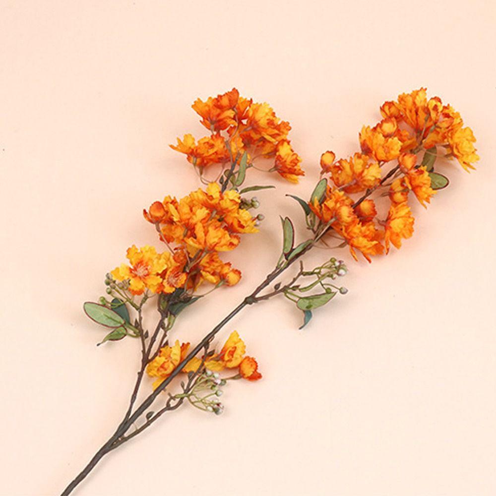 90cm Silk Cherry Blossoms Branch Plastic Fake Flower  Home Garden Decor