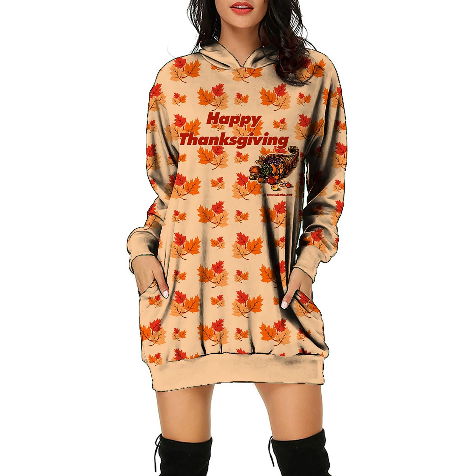 

Модное повседневное женское платье-пуловер с длинным рукавом с принтом и капюшоном XL жёлтый