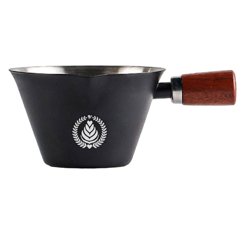 Coffee Measuring Cup Stainless Steel Coffee Extract Cup Espresso Cup Italian Liquid Cup Coffee-Ounce Cup Milk-Jar Milk Cup 100m