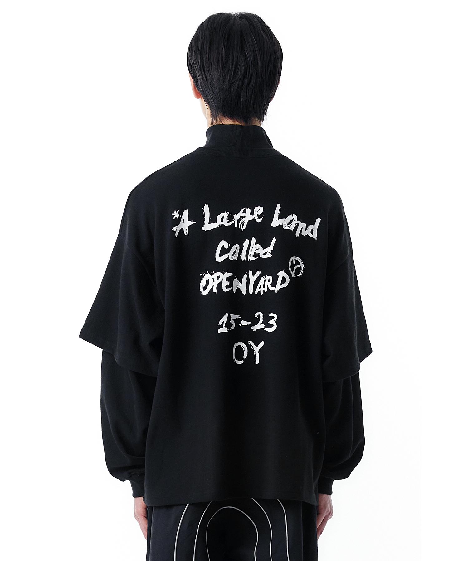 Oy L.T Zipper Pola Long Sleeve-Black Black/One Size