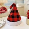 Bow Christmas Sequin Hat Merry Christmas Decoration Red Plush Hat Fashion Santa Claus Hat  Children