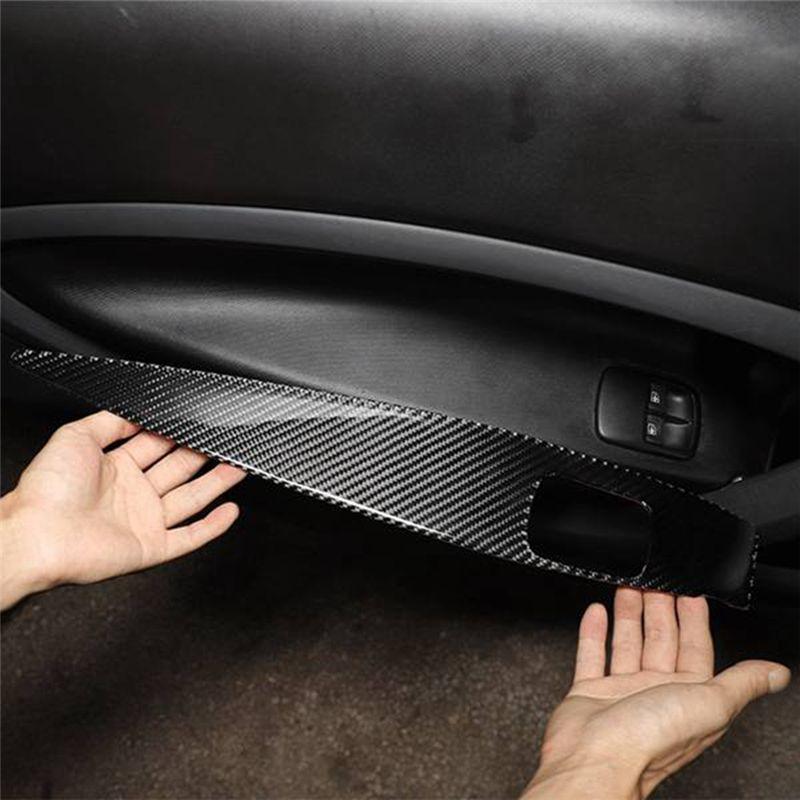 Authentic Carbon Fiber Window Switch Cover Door Armrest Panel For Benz Smart 453 Fortwo 2016-