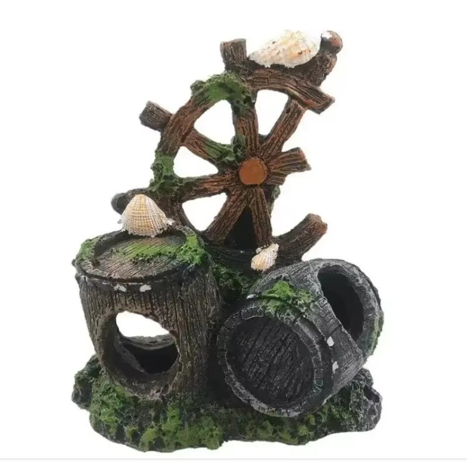 Cartoon Fish Tank Decor Figures Ornaments Simulation Resin Pineapple House Fish Tank Decoration Landscaping Aquarium Accessories