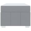Bed Frame with Mattress Light Grey 100 x 200 cm Fabric