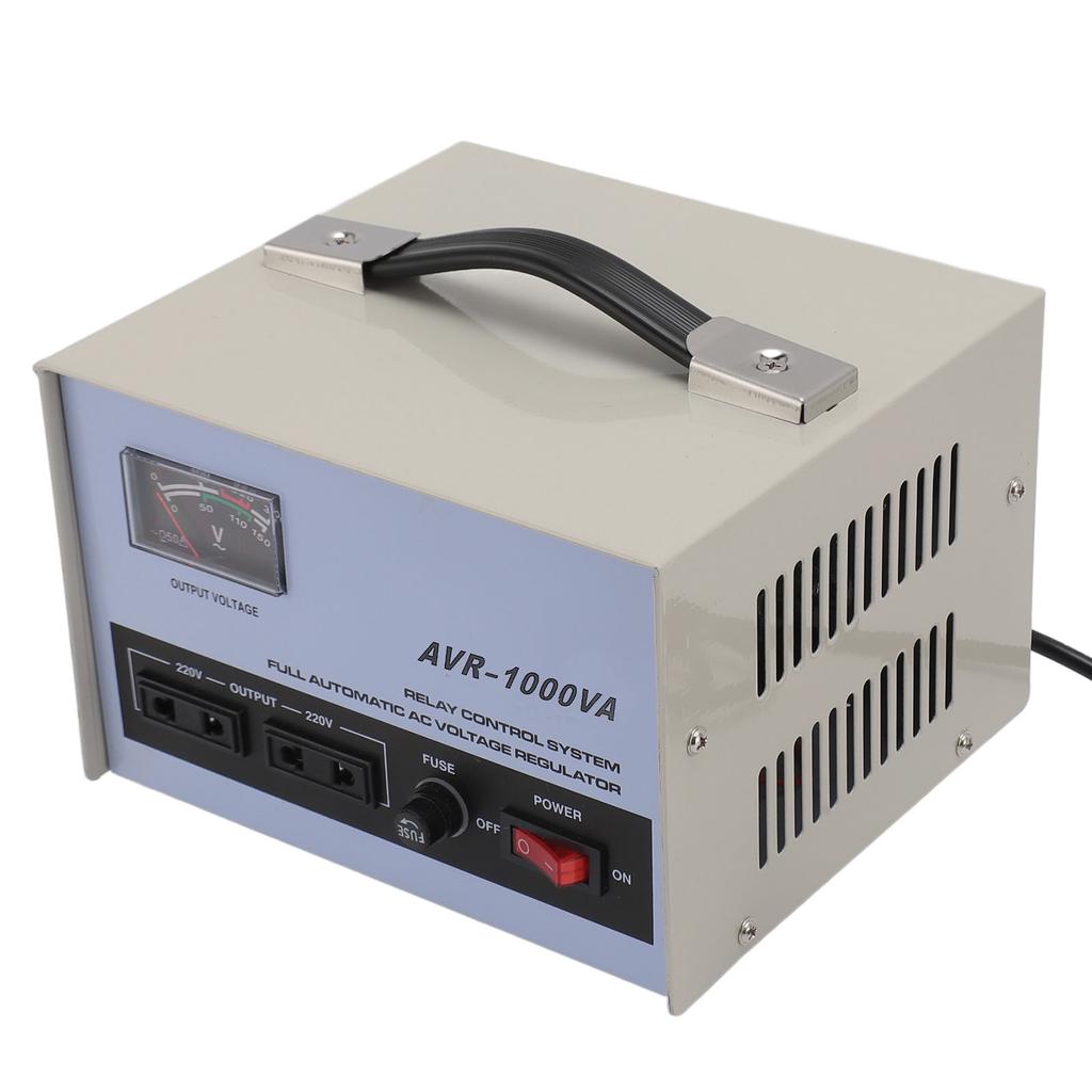 AC Voltage Regulator 1000W 160?250V Input 220V Output 3 Sockets Automatic Voltage Stabiliz