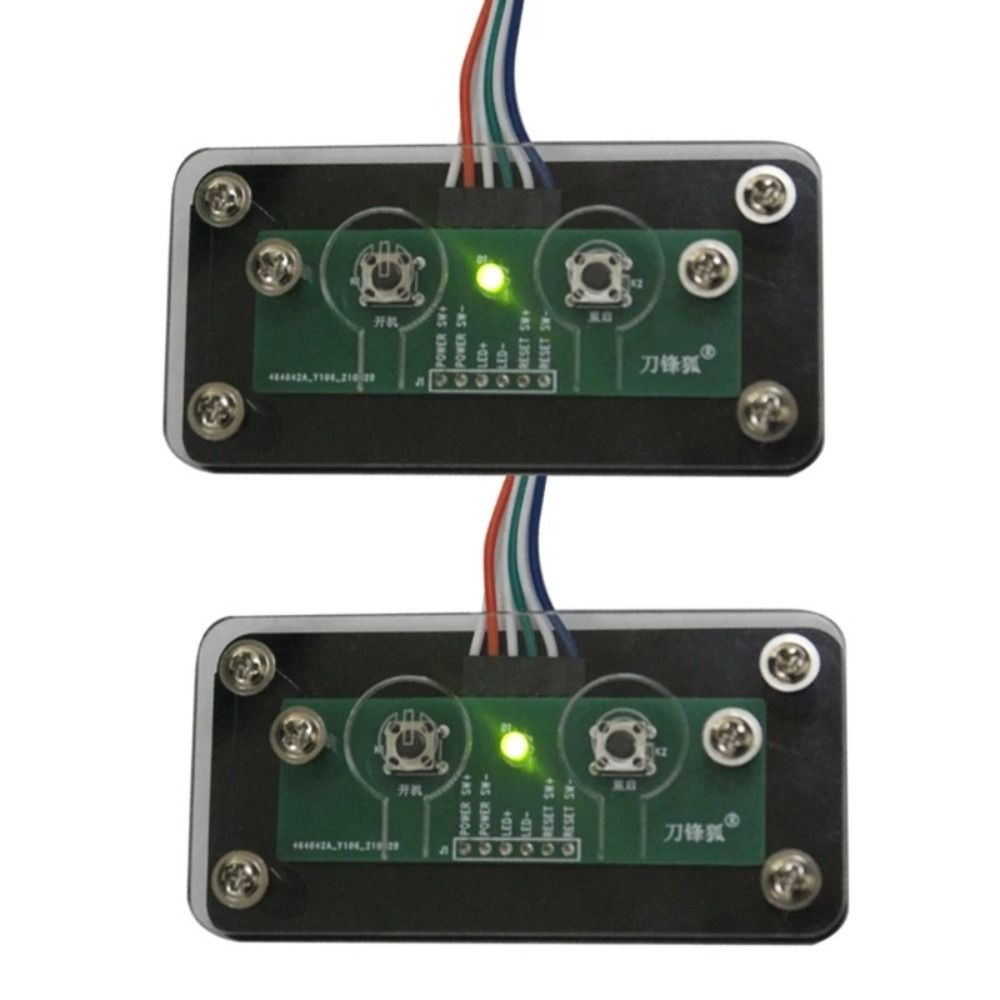 Transparent PC Power Switch Acrylic Power Button External Power Supply  Desktop Computer