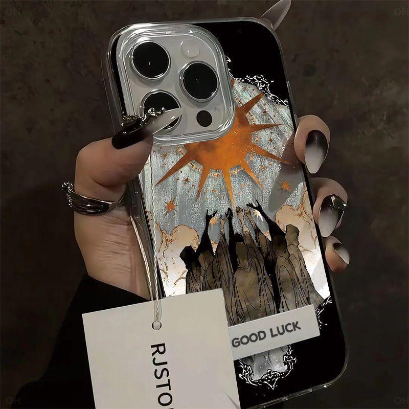 Light of Hope Phone Case for Apple iPhone 16 ProMax- Soft Silicone Simple Shockproof Creative Phone Cover on iPhone15/14/13/12/11/Pro/Plus/Promax