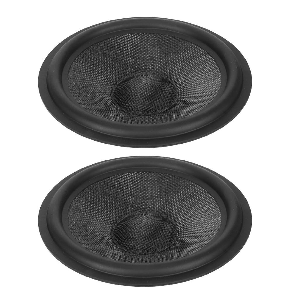 2Pcs Paper Speaker Cone Subwoofer Cones Drum Paper 1.4 Inch Inner Diameter with Rubber Surround for