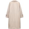 Zara Loose Solid Color Double Breasted Coat Women coats Beige 3046299-450