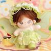 20cm Kawaii Cotton Dolls Anime Plush Stuffed Figure Bell Orchid/Green Plum/Butterfly Doll Wearable Clothing Dress Up Gifts
