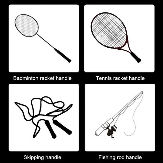 Anti-skid Soft Sweat Absorbed Viscous Overgrip Tennis Racket Handle Grip Band