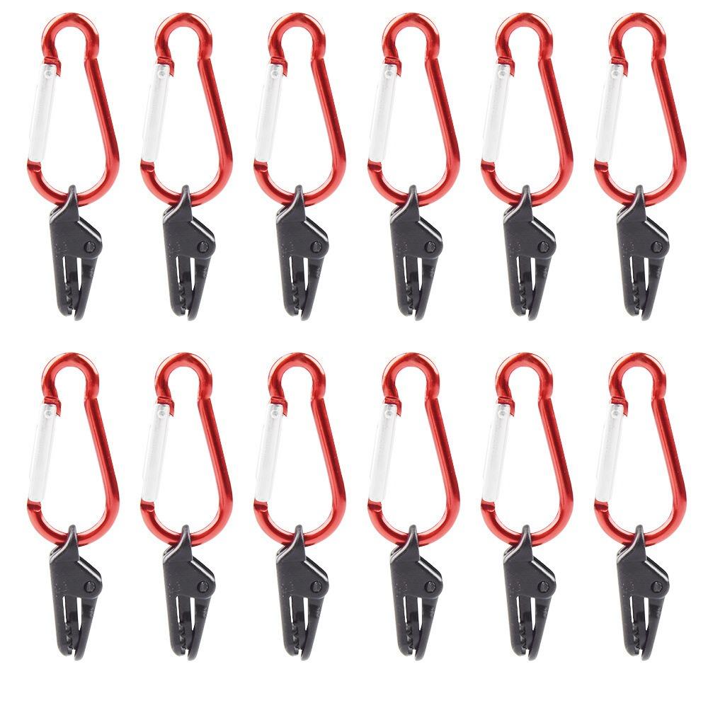 10pcs Tighten Lock Tarp Clips Hangers Clips Alligator Clip Hook  for Outdoor Camping