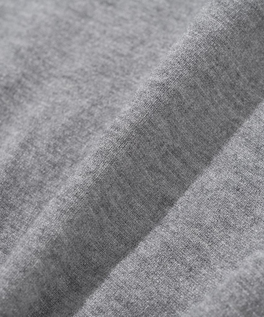 KNITTED (W) Basic Essential Washable Collared Knit Grey