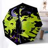Maleficent, Sorcery Themed Automatic Opening and Closing Umbrella, Brightly Colored 8-rib Portable Umbrella, Suitable for Men and Women, A Perfect Gif