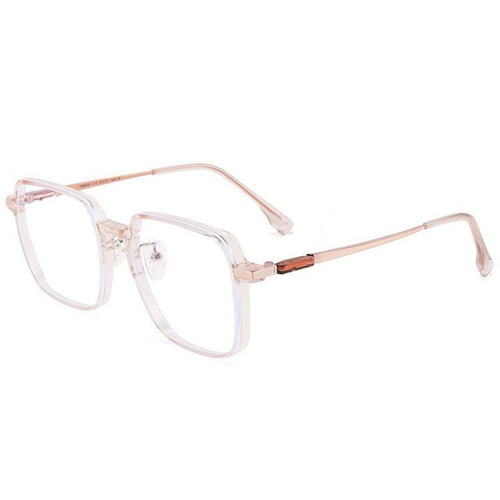Modische Blaulichtfilter-Brille mit quadratischem Rahmen, leicht, bequem, transparent für Damen