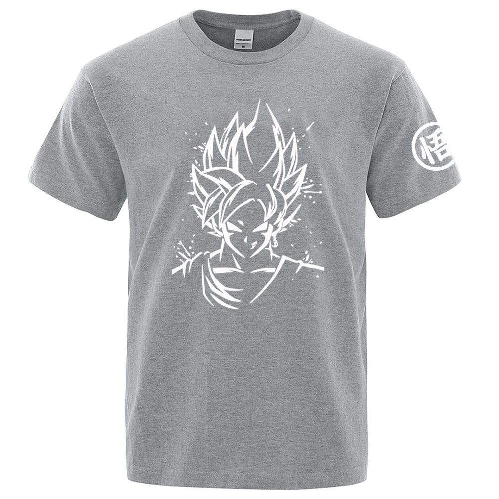 2026 New Dragon Ball Anime Super Saiyan Goku Printed Tshirt Summer Unisexs And Unisexs Tshirt Trendy Loose Casual Short Sleeve