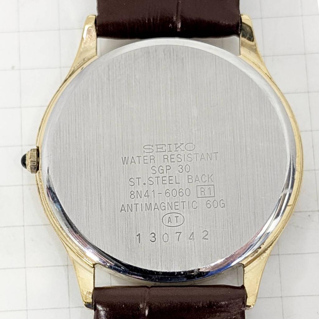 SEIKO DOLCE Battery and Strap Working Men's Watch, Replaced, Condition, D-11