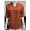 BITCED Women's Fashion Casual Solid Color Print Short Sleeve V Neck Blouses & Shirts International Design