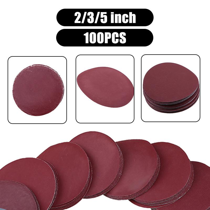 100PCS Sanding Discs Round Abrasive Sandpaper Grit 800-3000 Sanding Belt Paper Polish Pad Angle Grinder