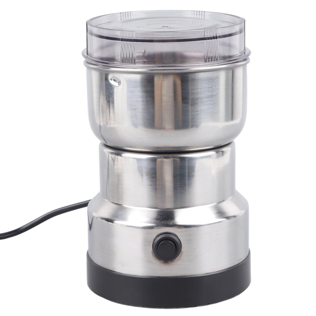 Small Electric Grinder Efficient Grinding Silver Multifunction Portable Coffee Bean Milling Grinder for Daily Use Home