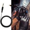 Right Angle Tattoo Clip Cord RCA Cable Line Tattoo Machine Power Supply Accessory (Black)