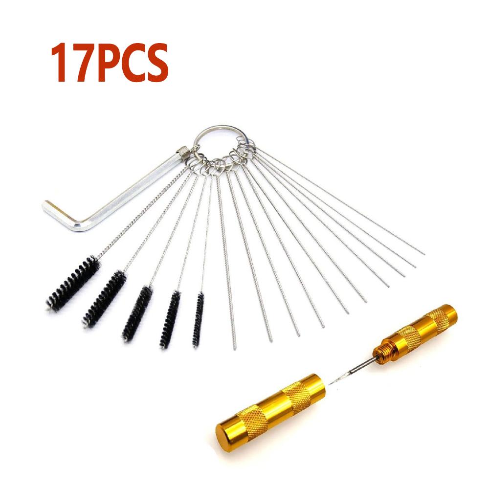 Кисточки для грязи Иглы Очистители Наборы Инструмент для чистки карбюратора автомобиля мотоцикла скутера Сварщик Карбюратор Бензопила Проволочные очистители Наборы