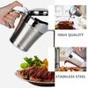 450ml Stainless Steel Sauce Dispenser Double Insulated Gravy Boat With Hinged Lid For Restaurant Household Vinaigrette
