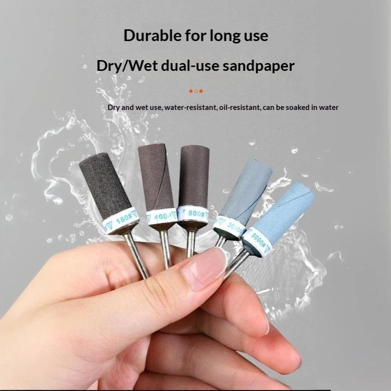 Wet Dry Sandpaper Grinding Sticks Assorted Grit Polishing Tools for Wood Carving Plastic Grinding Model Making Hobby Projects