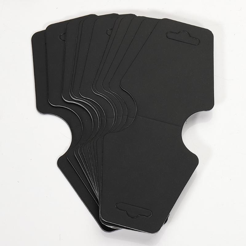

100Pcs 5X12Cm Foldable Kraft Paper Packing Cards For Diy Jewelry Display Holders Handmade Necklace Bracelet Retail Price Tags