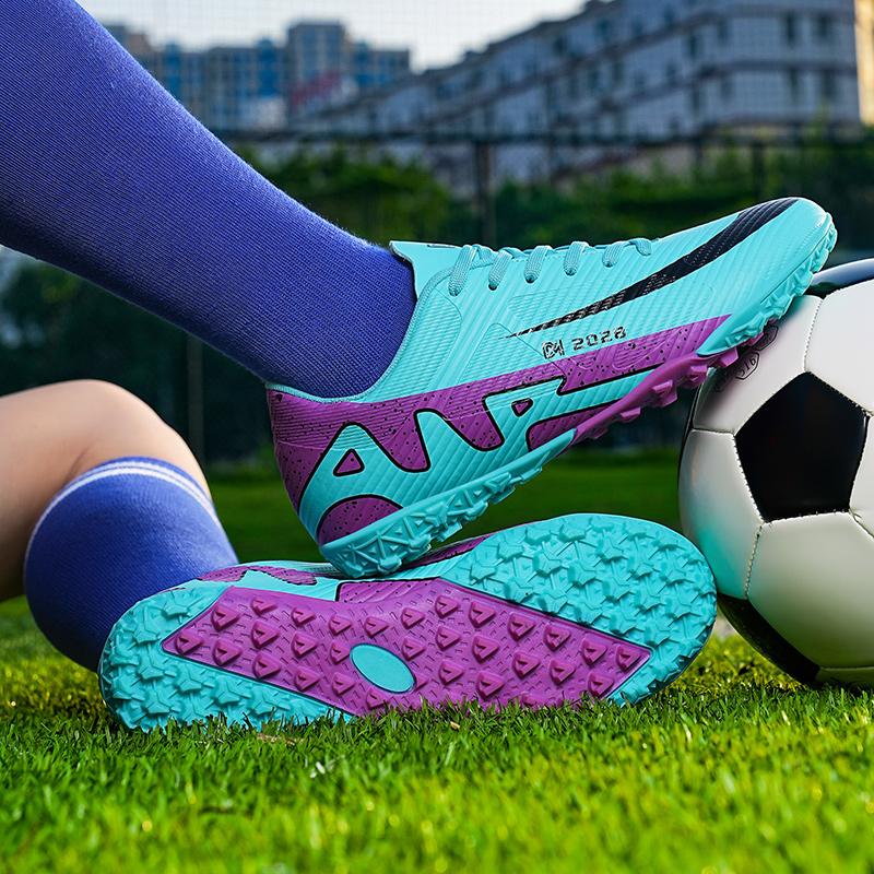 Big Soccer Shoes for Size Male Artificial Grass Training TF/FG Outdoor Activity Sports Football Boots Childrens Football Shoes Indoor Futsal