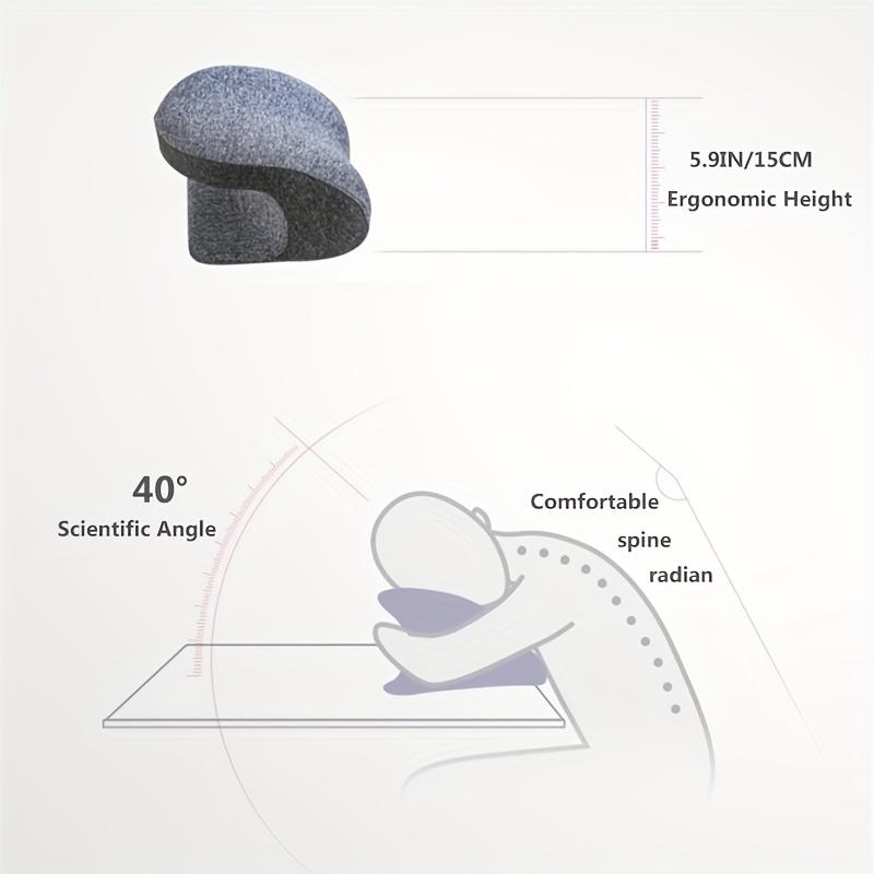 1pcs Ergonomic Nap Pillow Rest Pillow for Office & Travel Naps Comfortable Sleeping Pillow for Midday Rest