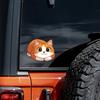 Cartoon Cute Little Fat Cat Glass Car Beautification Decoration Stickers
