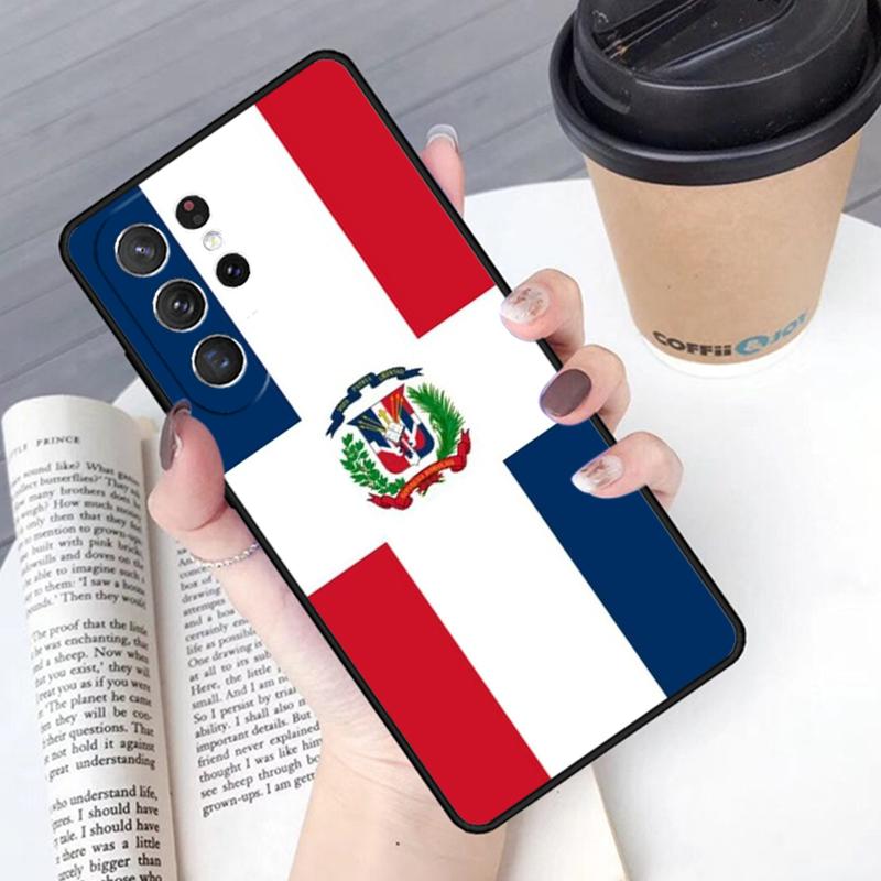 Dominican Republic Flag Phone Case Cover For Samsung Galaxy S24 S25 Ultra S21 S22 Ultra S10E Note 10 Plus Note 20 FE S23