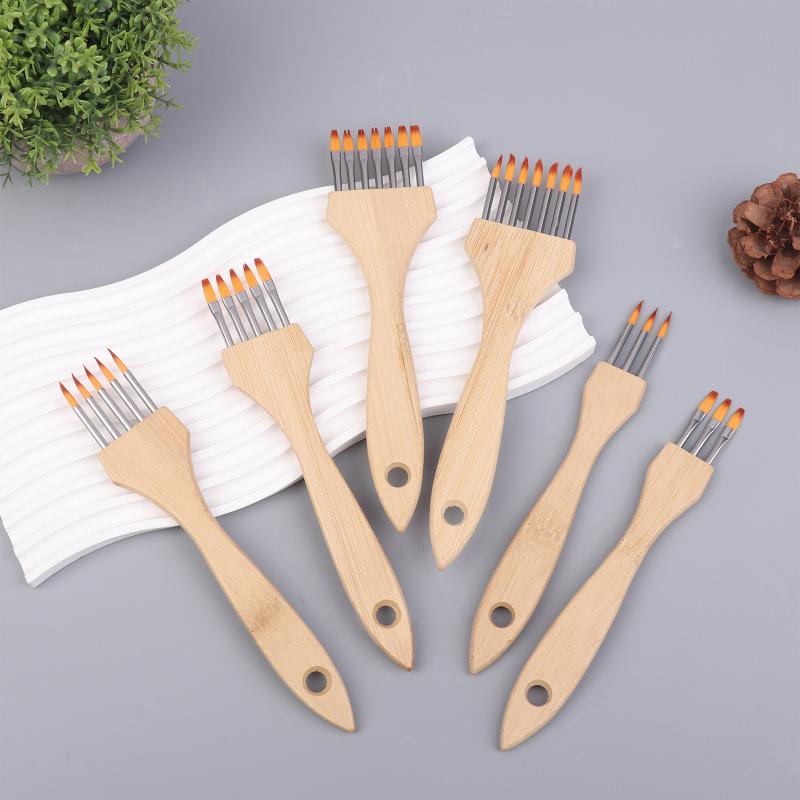 Acrylic Watercolor Brushes Multi Tooth Comb Set for Creative Artworks Mixed Media Painting Supplies for Beginners and Experts