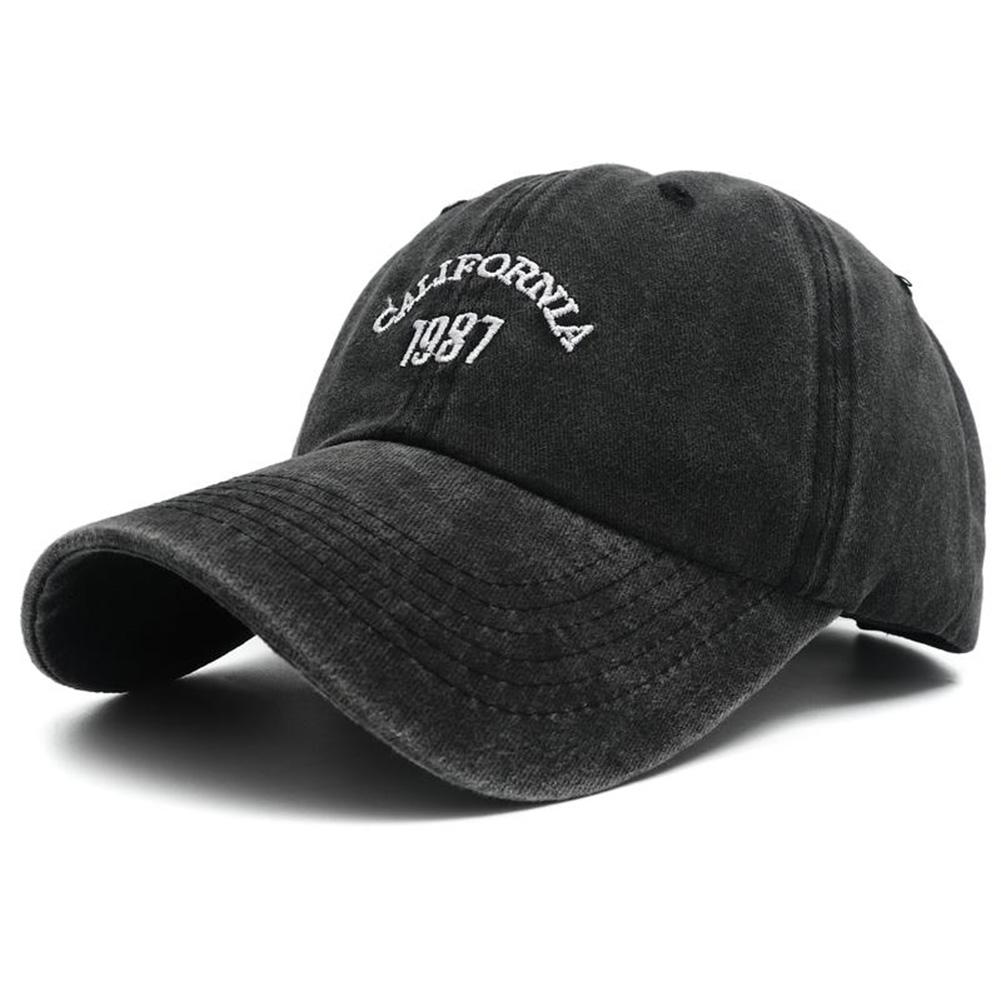 New Vintage California 1987 Embroideried Basebal Cap Hip Hop Adjustable Black Cotton Dad Hats For Men Gorras Hombre Beisbol